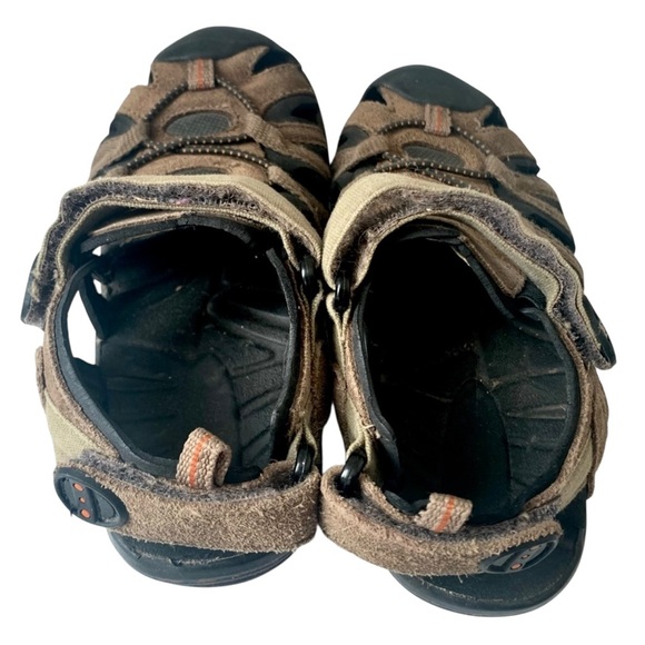 Cherokee Brown Sandals Boys Size 10 Comfortable Play Outdoor Shoes - Picture 4 of 6